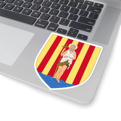 Arms of Perpignan (Spain) (Coat of Arms) STICKER Vinyl Kiss-Cut Decal - The Sticker Space
