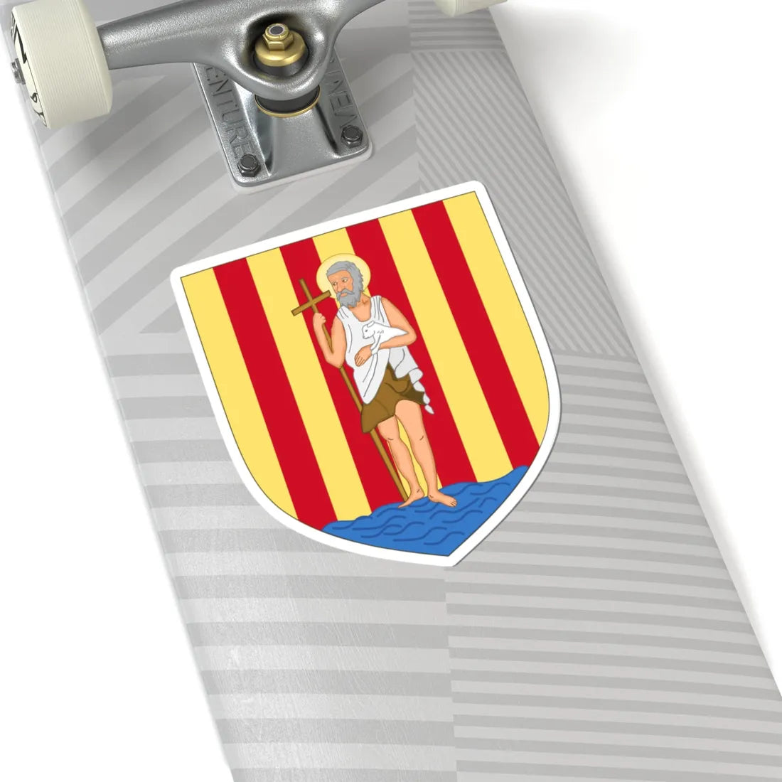 Arms of Perpignan (Spain) (Coat of Arms) STICKER Vinyl Kiss-Cut Decal - The Sticker Space