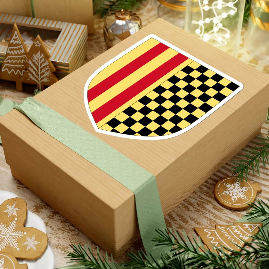 Arms of Peter II Count of Urgell (Spain) (Coat of Arms) STICKER Vinyl Kiss-Cut Decal - The Sticker Space