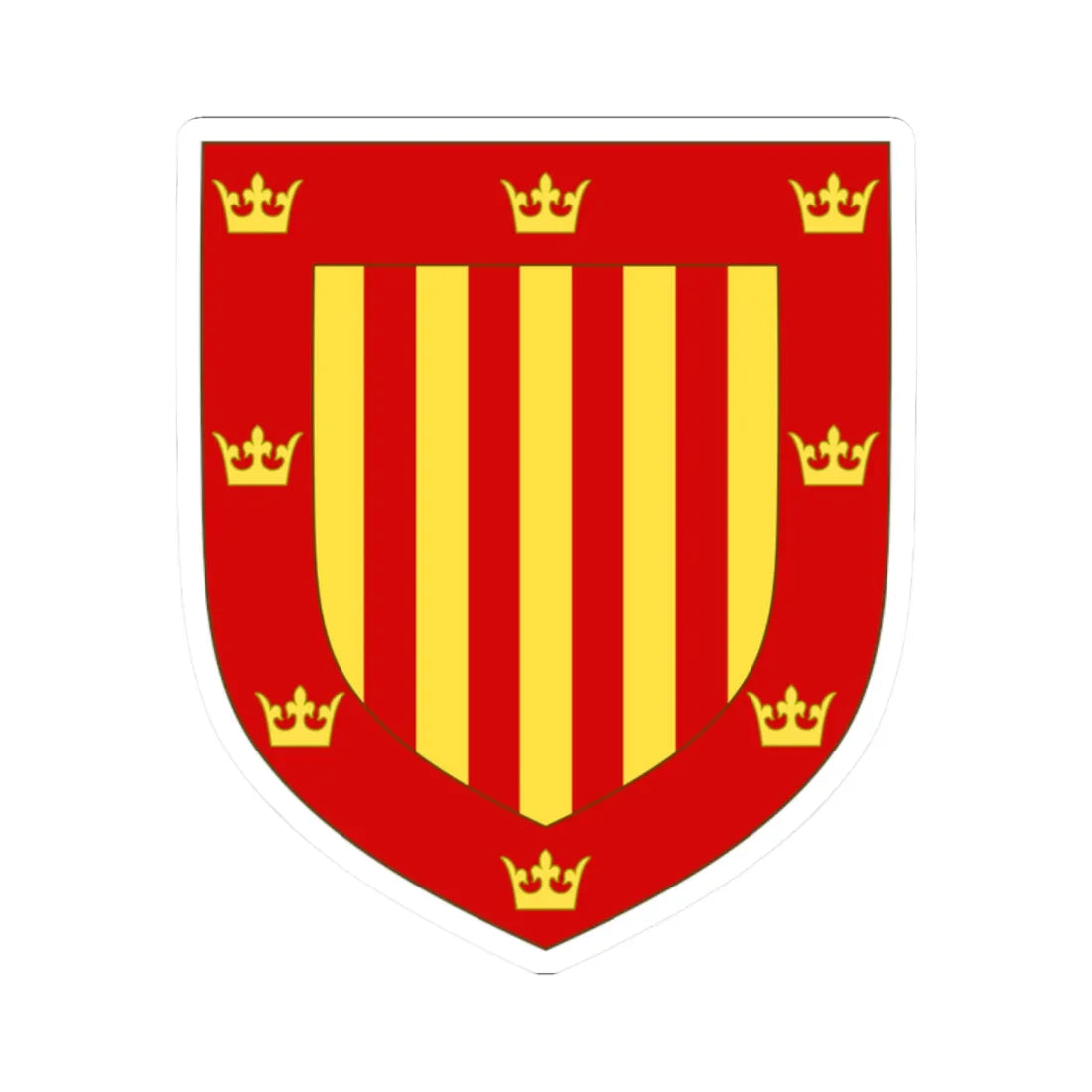 Arms of Peterhouse Cambridge (England) (Coat of Arms) STICKER Vinyl Kiss-Cut Decal 2 Inch White - The Sticker Space