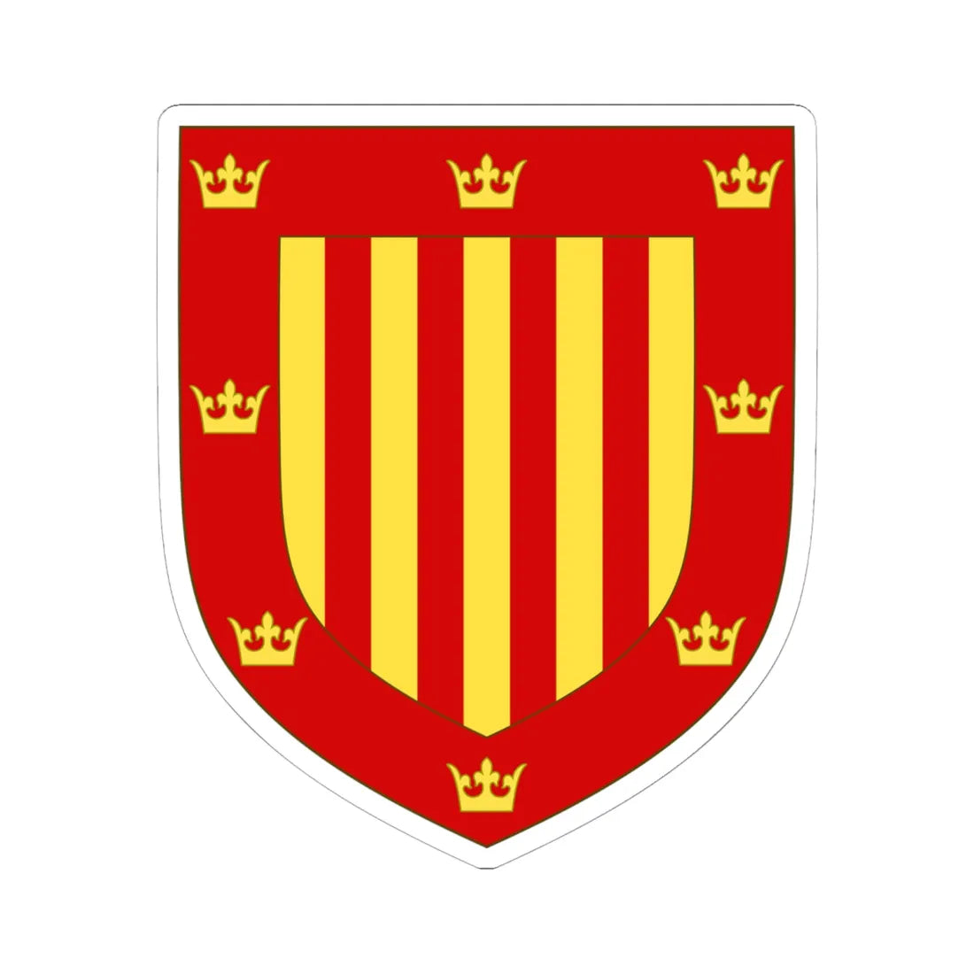 Arms of Peterhouse Cambridge (England) (Coat of Arms) STICKER Vinyl Kiss-Cut Decal 6 Inch White - The Sticker Space