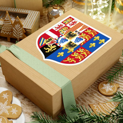 Arms of Philip II of Spain as Monarch of Milan 1554-1558 (Spain) (Coat of Arms) STICKER Vinyl Kiss-Cut Decal - The Sticker Space