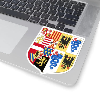 Arms of Philip II of Spain as Monarch of Milan 1558-1580 (Italy) (Coat of Arms) STICKER Vinyl Kiss-Cut Decal - The Sticker Space
