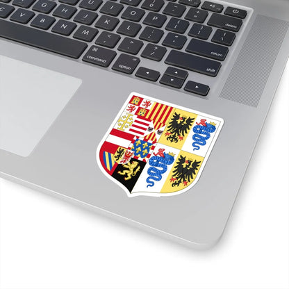 Arms of Philip II of Spain as Monarch of Milan 1558-1580 (Spain) (Coat of Arms) STICKER Vinyl Kiss-Cut Decal - The Sticker Space
