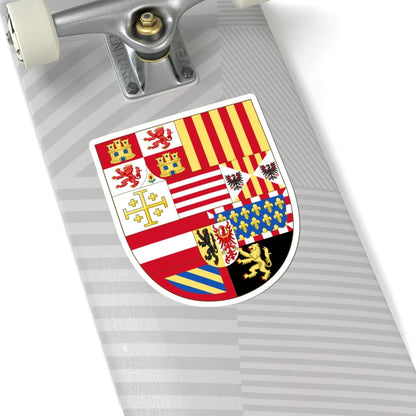Arms of Philip II of Spain as Monarch of Naples and Sicily (Austria) (Coat of Arms) STICKER Vinyl Kiss-Cut Decal - The Sticker Space
