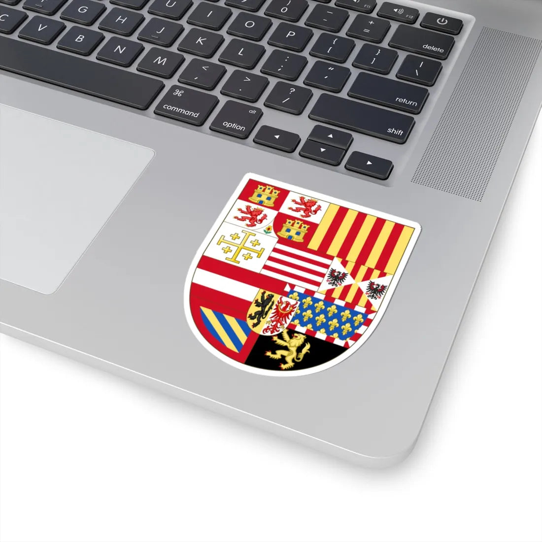 Arms of Philip II of Spain as Monarch of Naples and Sicily (Austria) (Coat of Arms) STICKER Vinyl Kiss-Cut Decal - The Sticker Space