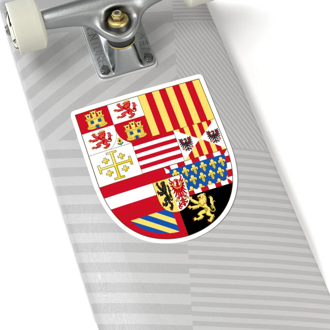Arms of Philip II of Spain as Monarch of Naples and Sicily (Italy) (Coat of Arms) STICKER Vinyl Kiss-Cut Decal - The Sticker Space