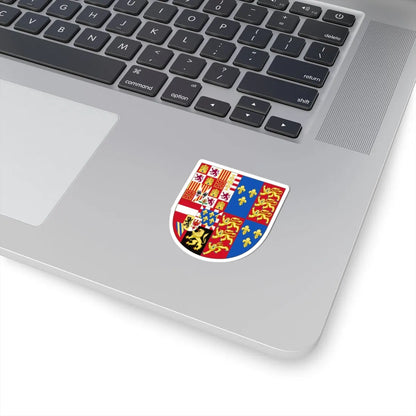 Arms of Philip II of Spain English King Consort-Spanish Variant 1556-1558 (England) (Coat of Arms) STICKER Vinyl Kiss-Cut Decal - The Sticker Space