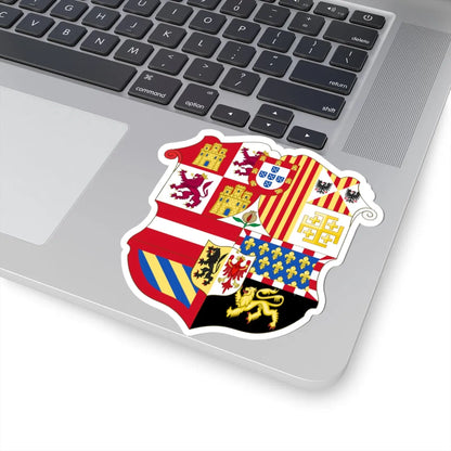 Arms of Philip III and Charles V of Naples 1650-1700 (Italy) (Coat of Arms) STICKER Vinyl Kiss-Cut Decal - The Sticker Space