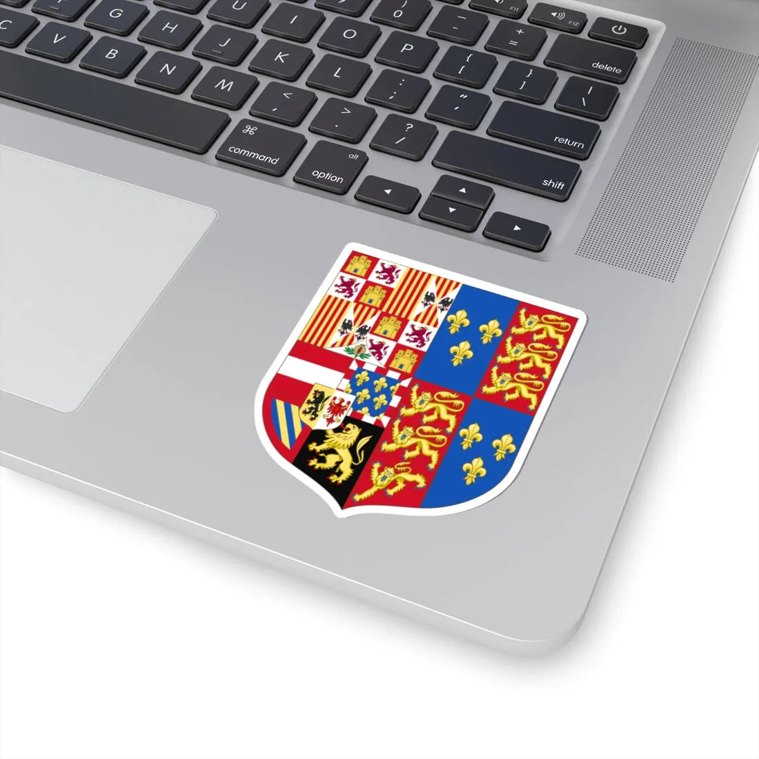 Arms of Philip of Austria Prince of Asturias and King of England (England) (Coat of Arms) STICKER Vinyl Kiss-Cut Decal - The Sticker Space