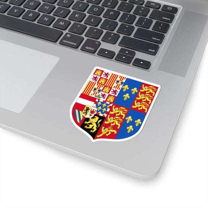 Arms of Philip of Austria Prince of Asturias and King of England (England) (Coat of Arms) STICKER Vinyl Kiss-Cut Decal - The Sticker Space