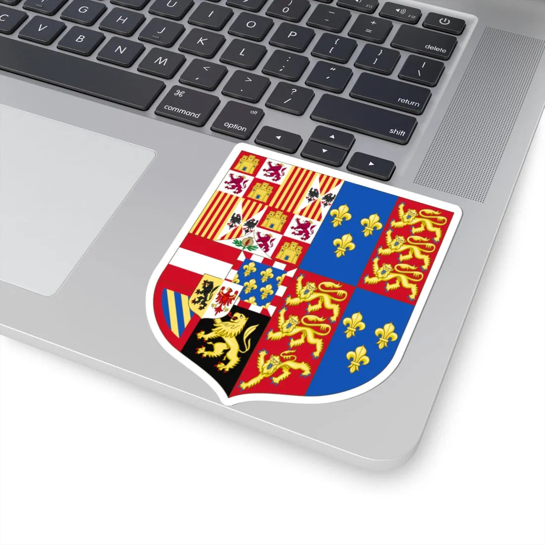 Arms of Philip of Austria Prince of Asturias and King of England (England) (Coat of Arms) STICKER Vinyl Kiss-Cut Decal - The Sticker Space