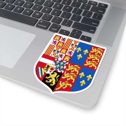 Arms of Philip of Austria Prince of Asturias and King of England (England) (Coat of Arms) STICKER Vinyl Kiss-Cut Decal - The Sticker Space