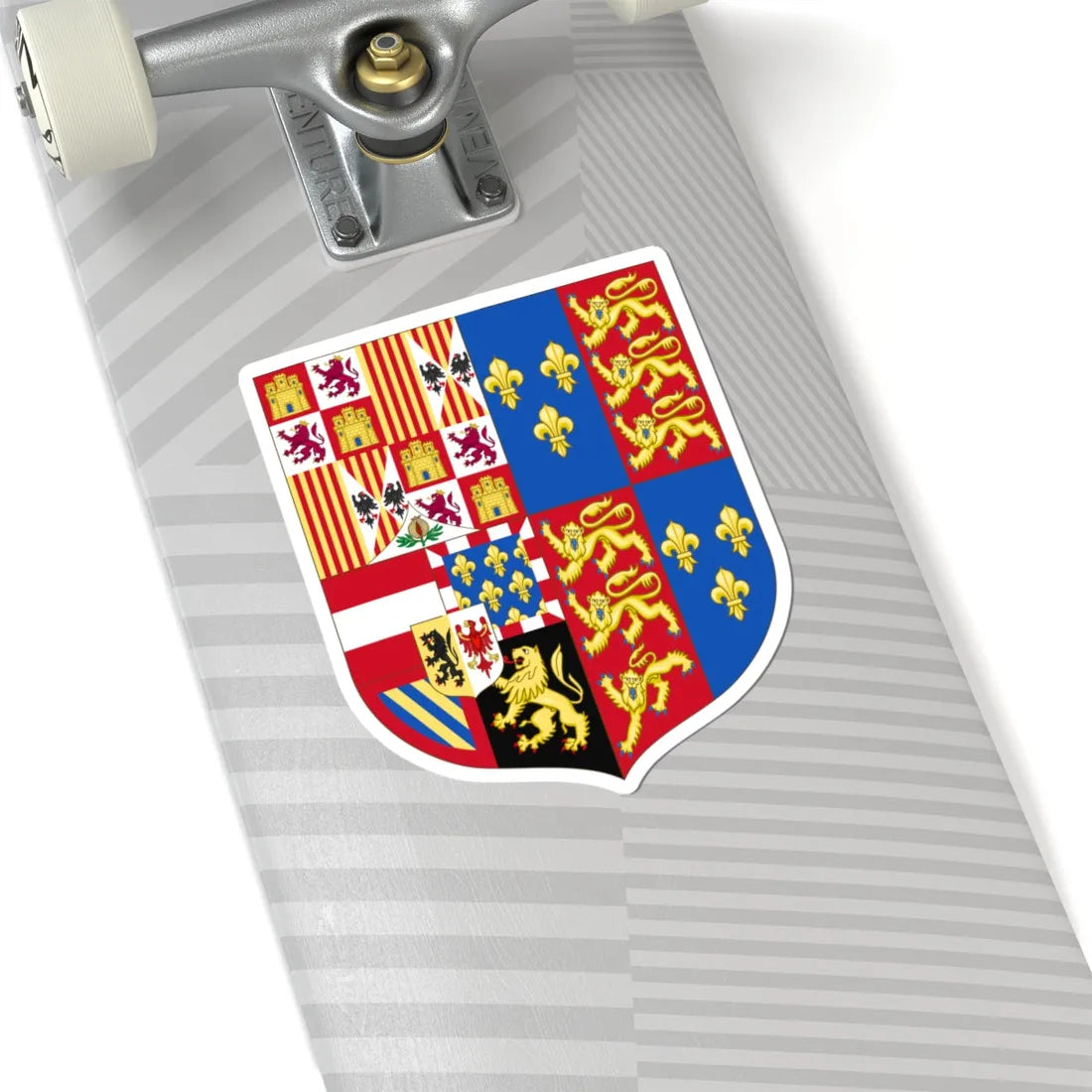 Arms of Philip of Austria Prince of Asturias and King of England (England) (Coat of Arms) STICKER Vinyl Kiss-Cut Decal - The Sticker Space