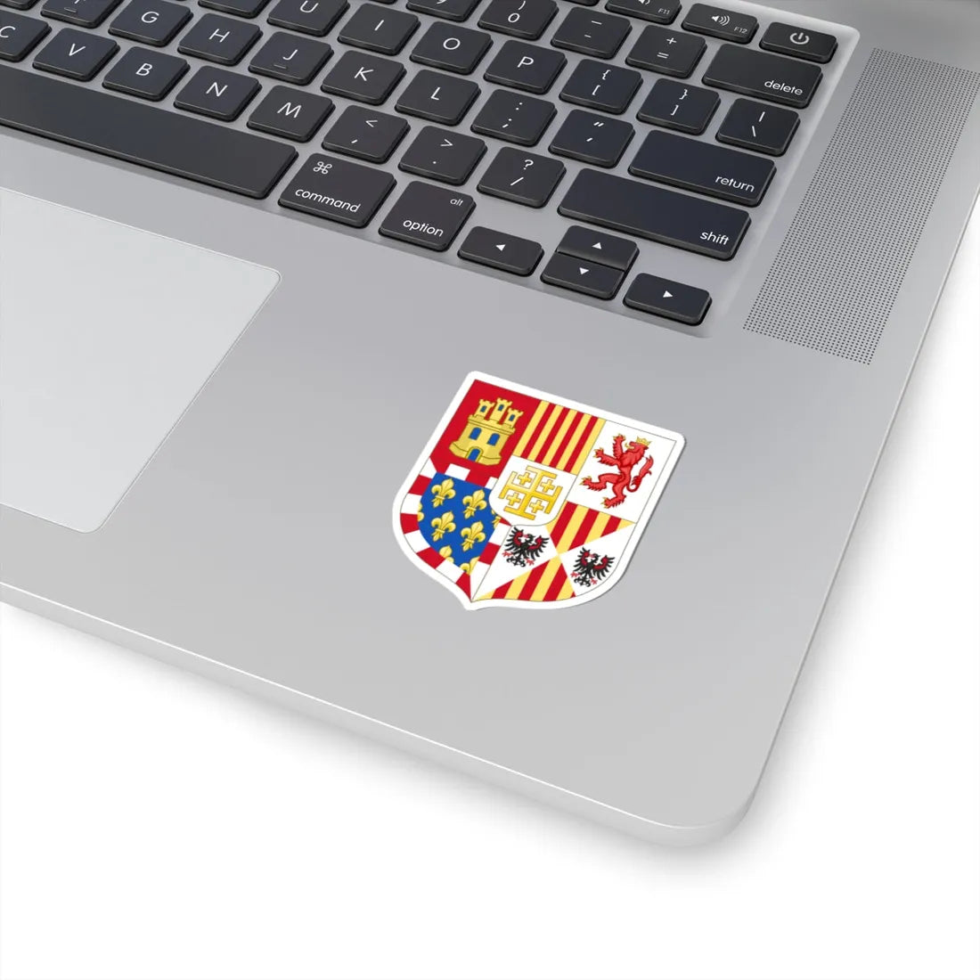 Arms of Philip V of Spain as Monarch of Naples (Spain) (Coat of Arms) STICKER Vinyl Kiss-Cut Decal - The Sticker Space