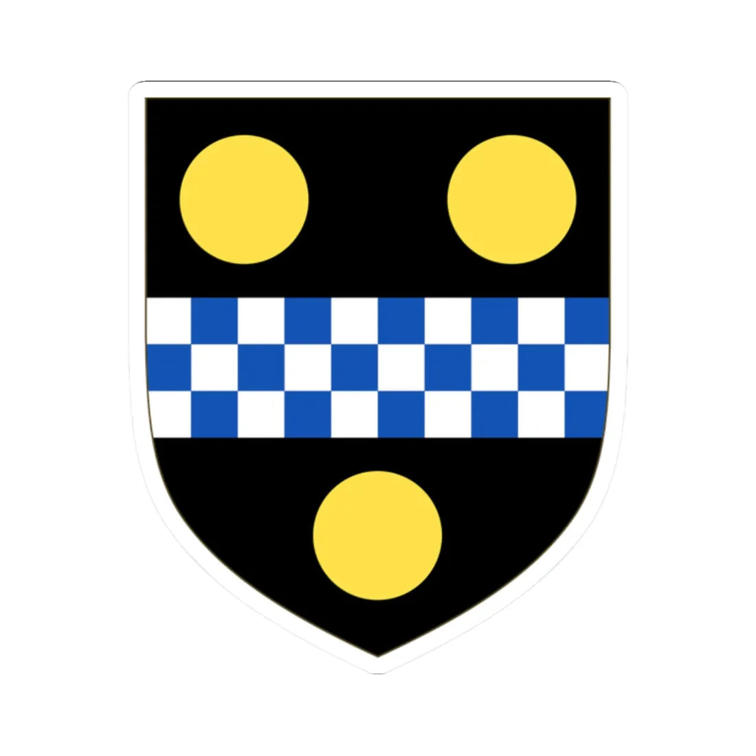 Arms of Pitt (England) (Coat of Arms) STICKER Vinyl Kiss-Cut Decal 2 Inch White - The Sticker Space