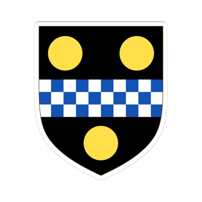 Arms of Pitt (England) (Coat of Arms) STICKER Vinyl Kiss-Cut Decal 4 Inch White - The Sticker Space