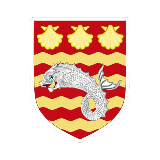 Arms of Poole as depicted on a postcard in 1910 (England) (Coat of Arms) STICKER Vinyl Kiss-Cut Decal 2 Inch White - The Sticker Space