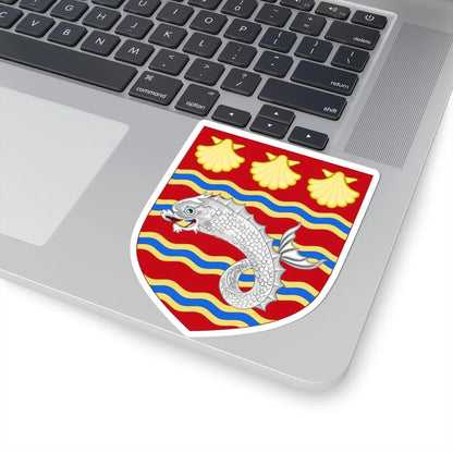 Arms of Poole as depicted on a postcard in 1925 (England) (Coat of Arms) STICKER Vinyl Kiss-Cut Decal - The Sticker Space