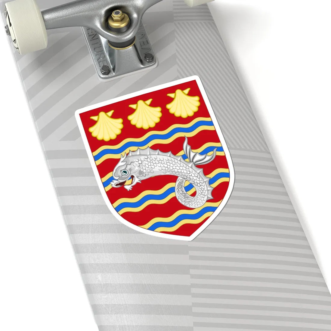 Arms of Poole as depicted on a postcard in 1925 (England) (Coat of Arms) STICKER Vinyl Kiss-Cut Decal - The Sticker Space