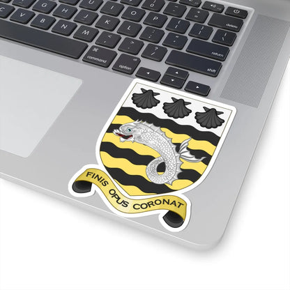 Arms of Poole as used by Poole Grammar School Poole Colours (England) (Coat of Arms) STICKER Vinyl Kiss-Cut Decal - The Sticker Space