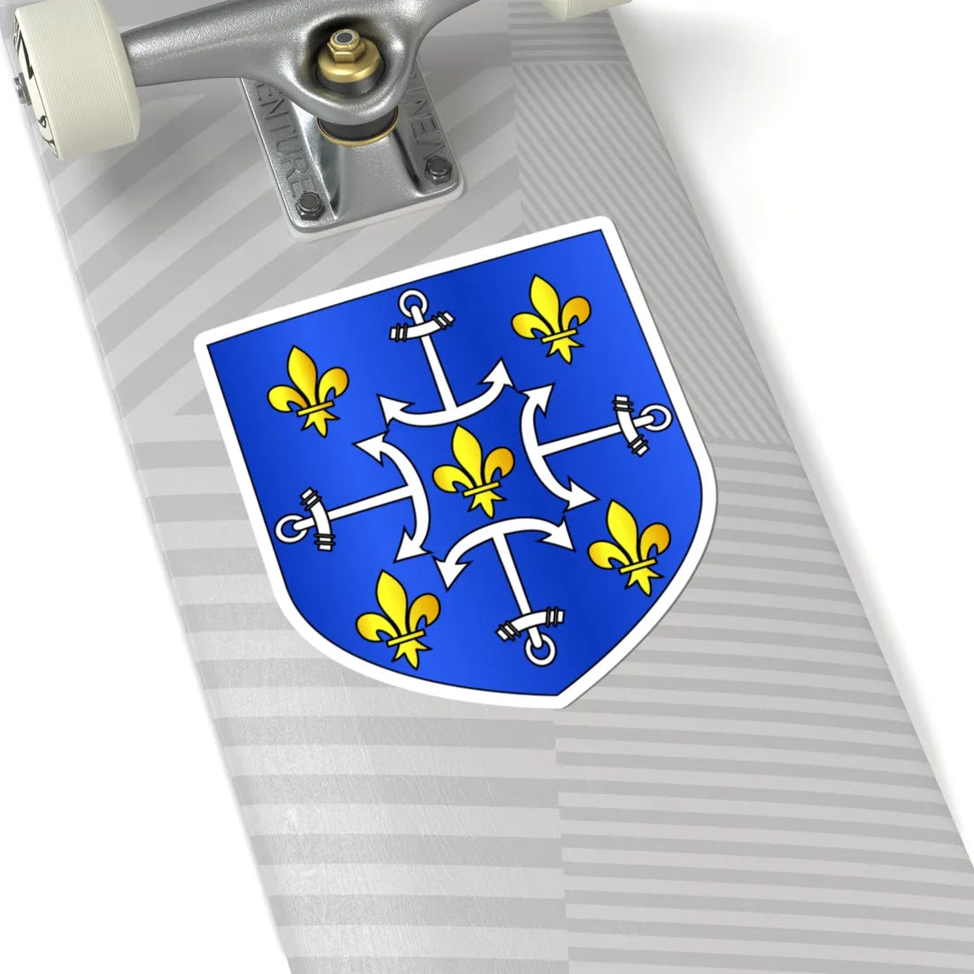 Arms of Port Louis Mauritius (Mauritius) (Coat of Arms) STICKER Vinyl Kiss-Cut Decal - The Sticker Space