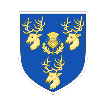 Arms of Porteous (Scotland) (Coat of Arms) STICKER Vinyl Kiss-Cut Decal 4 Inch White - The Sticker Space