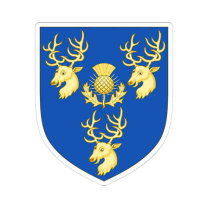 Arms of Porteous (Scotland) (Coat of Arms) STICKER Vinyl Kiss-Cut Decal 6 Inch White - The Sticker Space