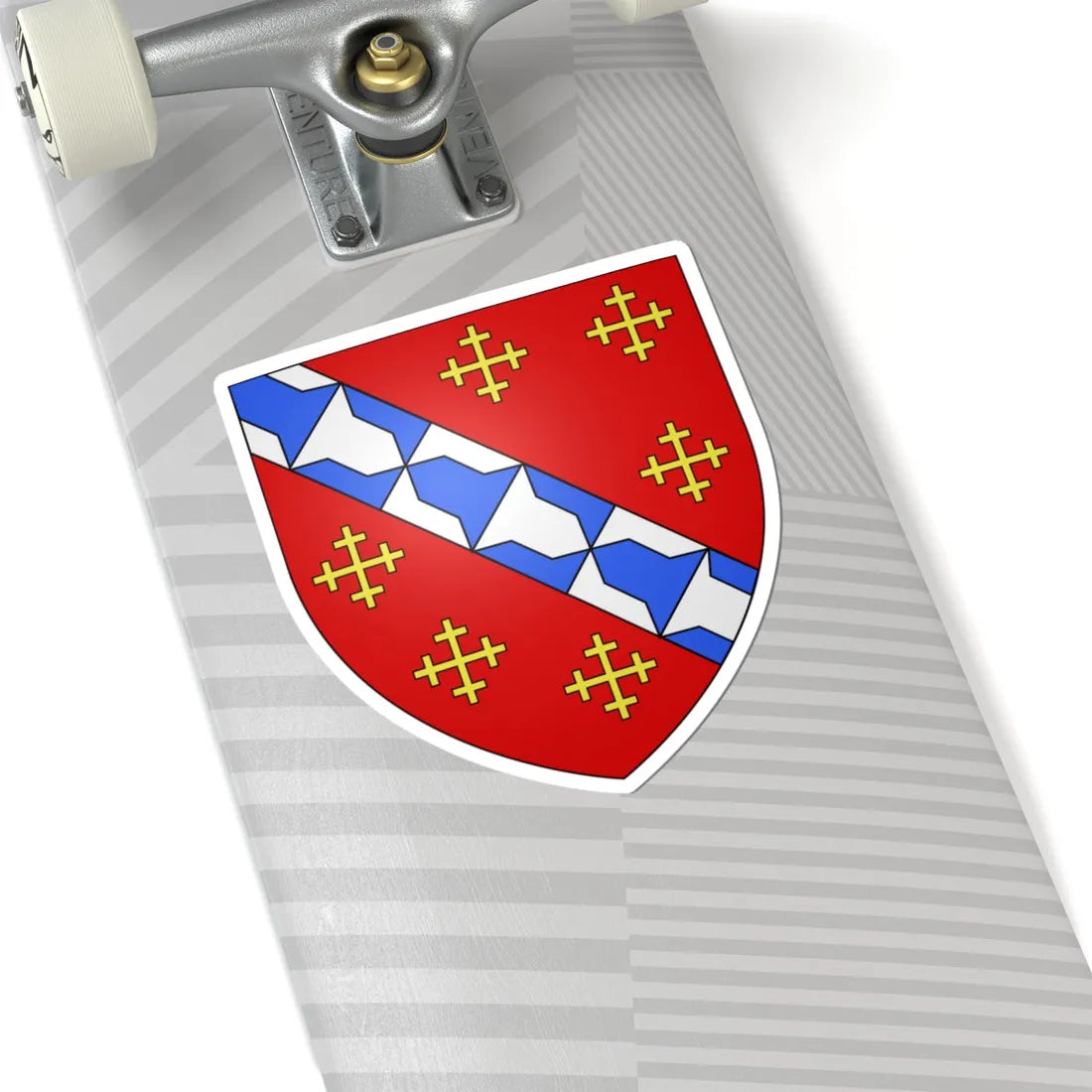 Arms of Raleigh (England) (Coat of Arms) STICKER Vinyl Kiss-Cut Decal - The Sticker Space