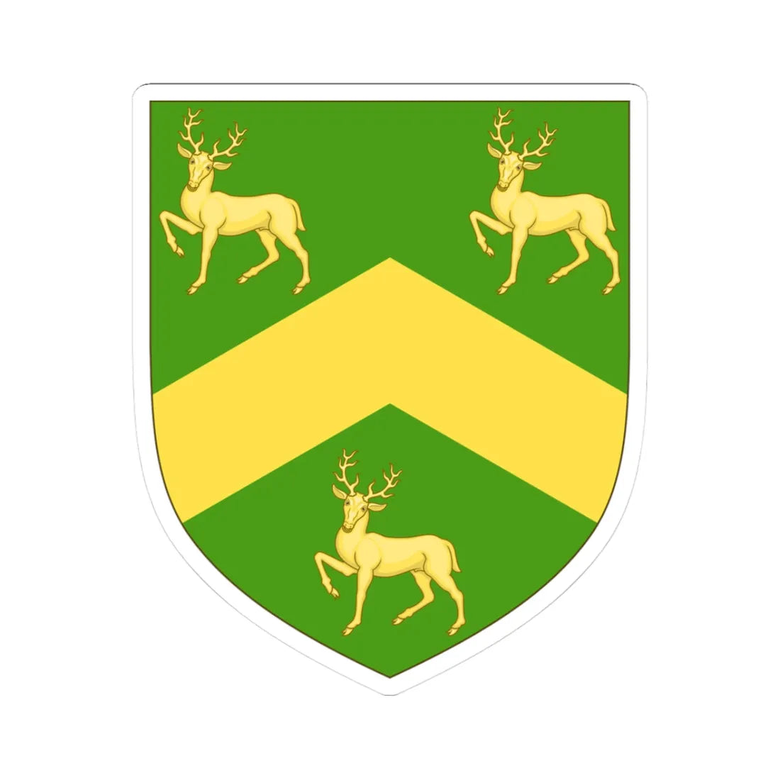 Arms of Robinson (England) (Coat of Arms) STICKER Vinyl Kiss-Cut Decal 3 Inch White - The Sticker Space