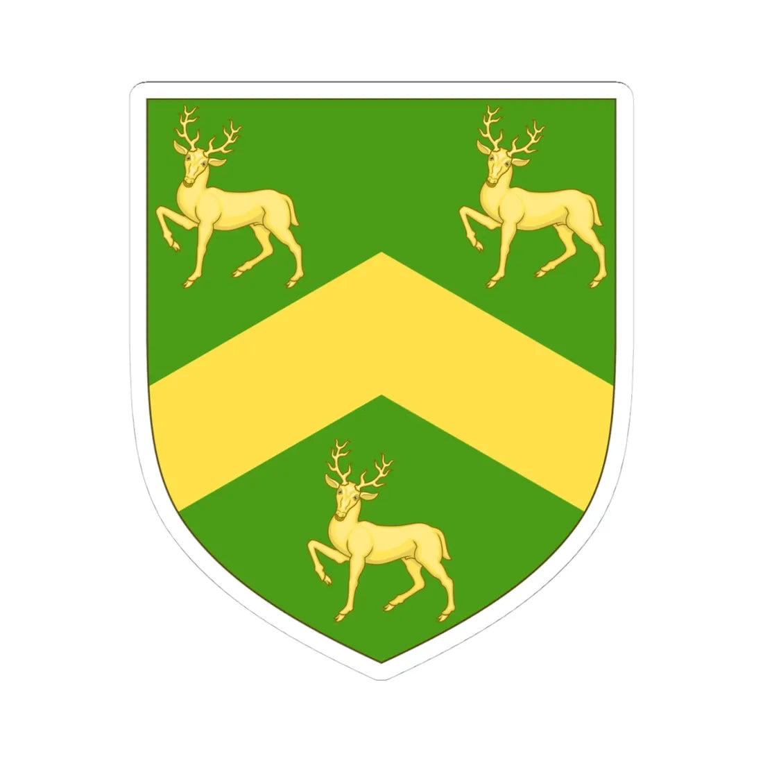 Arms of Robinson (England) (Coat of Arms) STICKER Vinyl Kiss-Cut Decal 4 Inch White - The Sticker Space