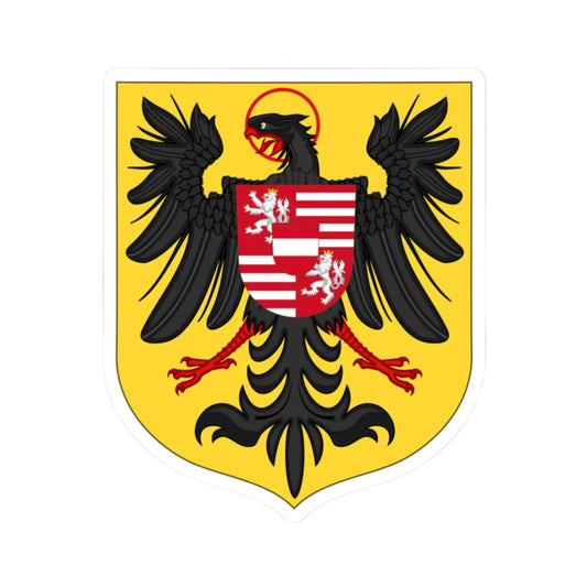 Arms of Rudolf II as King of the Romans (Austria) (Coat of Arms) STICKER Vinyl Kiss-Cut Decal 2 Inch White - The Sticker Space