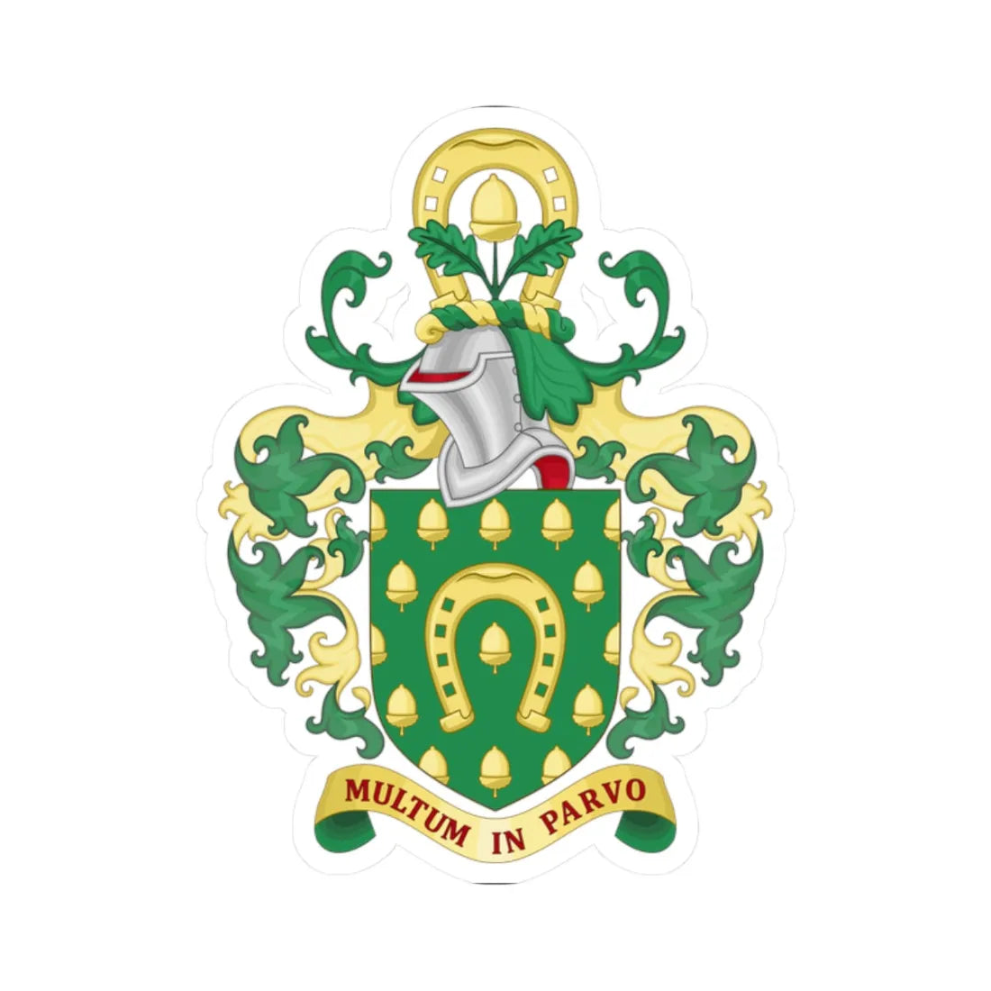 Arms of Rutland County Council (England) (Coat of Arms) STICKER Vinyl Kiss-Cut Decal 2 Inch White - The Sticker Space