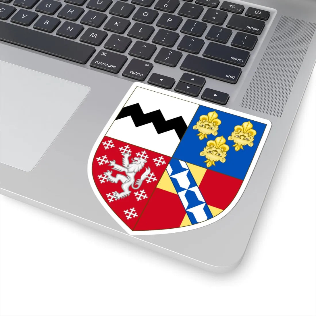 Arms of Sackville Earl De La Warr (England) (Coat of Arms) STICKER Vinyl Kiss-Cut Decal - The Sticker Space