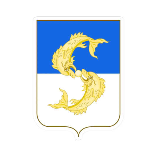 Arms of saluzzo (Italy) (Coat of Arms) STICKER Vinyl Kiss-Cut Decal 2 Inch White - The Sticker Space