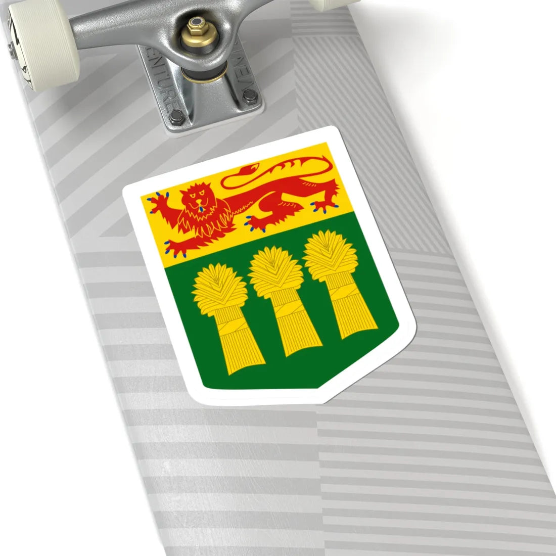 Arms of Saskatchewan (Canada) (Coat of Arms) STICKER Vinyl Kiss-Cut Decal - The Sticker Space