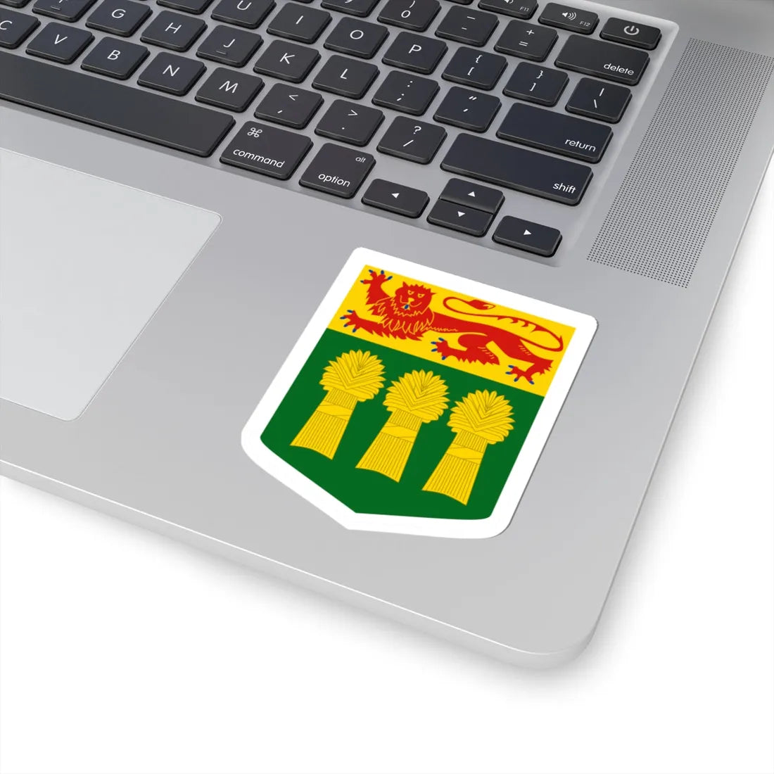 Arms of Saskatchewan (Canada) (Coat of Arms) STICKER Vinyl Kiss-Cut Decal - The Sticker Space