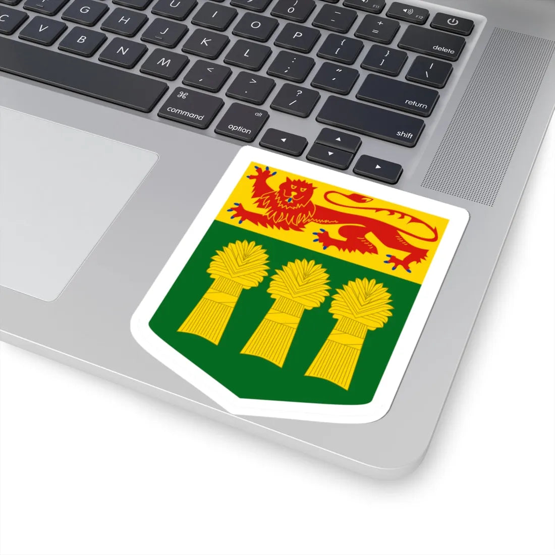 Arms of Saskatchewan (Canada) (Coat of Arms) STICKER Vinyl Kiss-Cut Decal - The Sticker Space