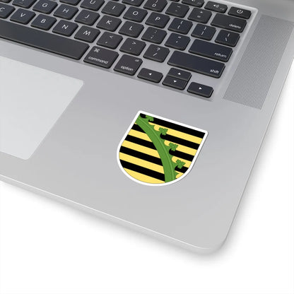 Arms of Saxony (Germany) (Coat of Arms) STICKER Vinyl Kiss-Cut Decal - The Sticker Space