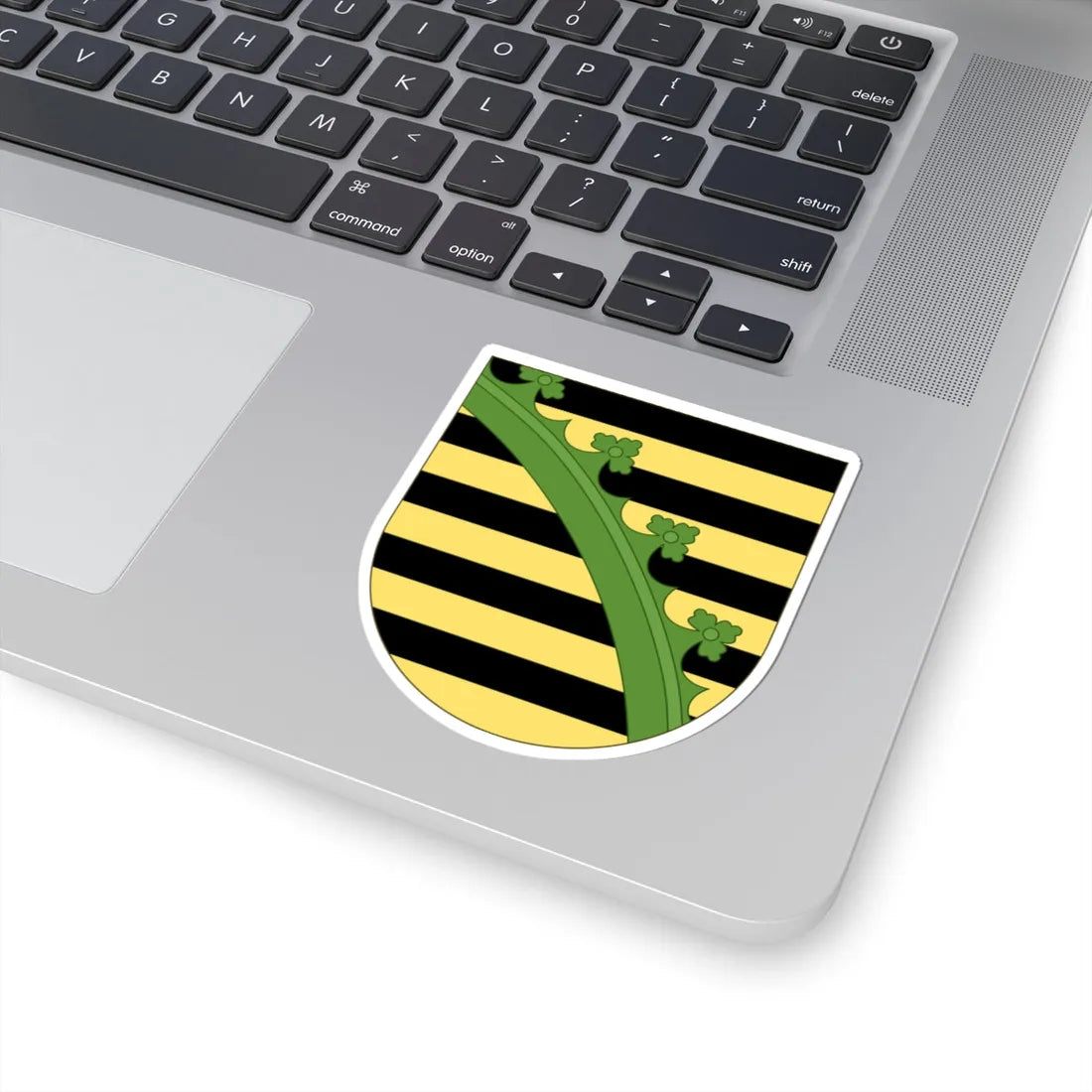 Arms of Saxony (Germany) (Coat of Arms) STICKER Vinyl Kiss-Cut Decal - The Sticker Space