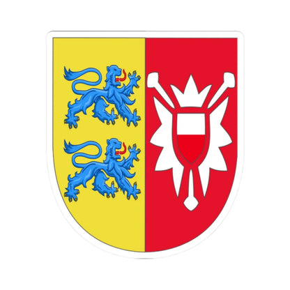Arms of Schleswig-Holstein (Germany) (Coat of Arms) STICKER Vinyl Kiss-Cut Decal 2 Inch White - The Sticker Space