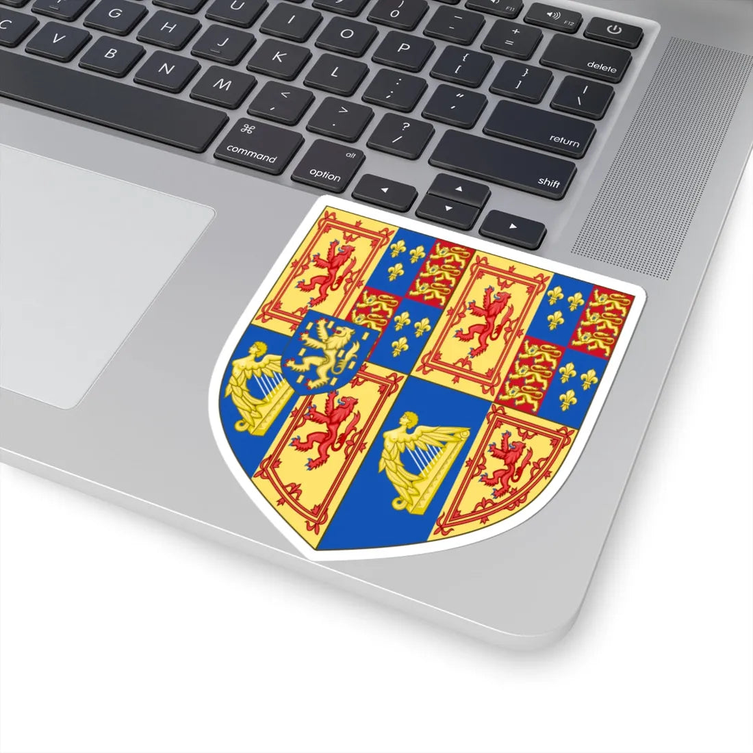 Arms of Scotland 1689-1694 (Scotland) (Coat of Arms) STICKER Vinyl Kiss-Cut Decal - The Sticker Space