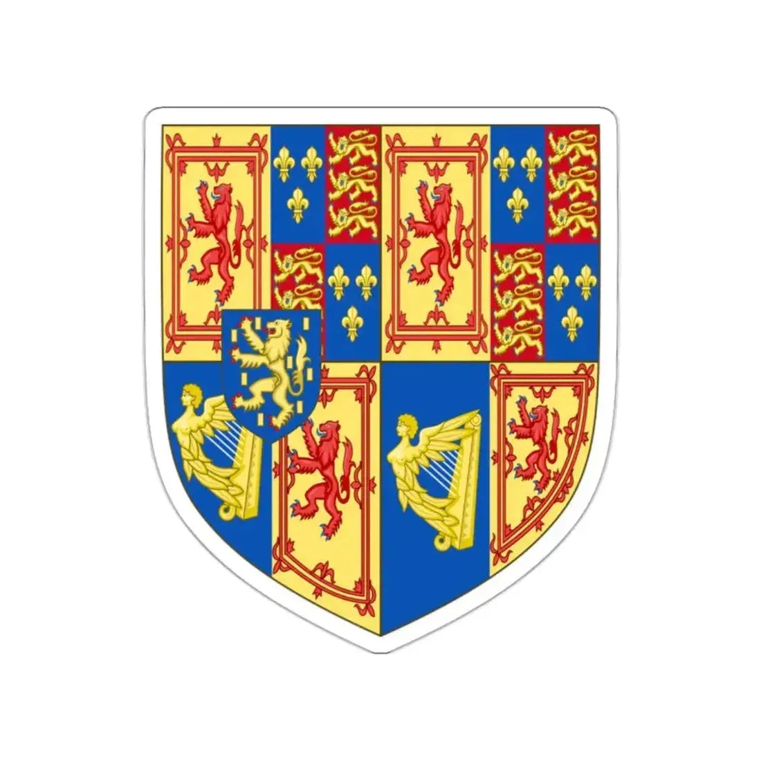 Arms of Scotland (1689-1694) STICKER Vinyl Die-Cut Decal - The Sticker Space