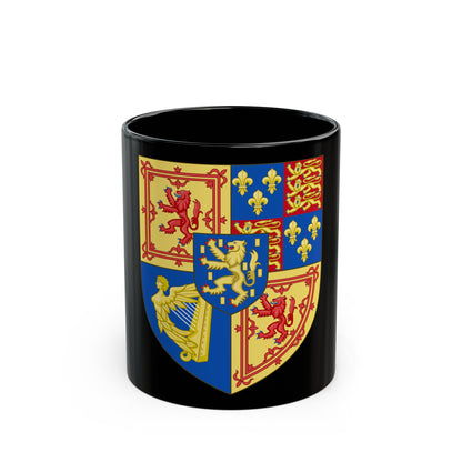 Arms of Scotland (1694-1702) - Black Coffee Mug-11oz-The Sticker Space