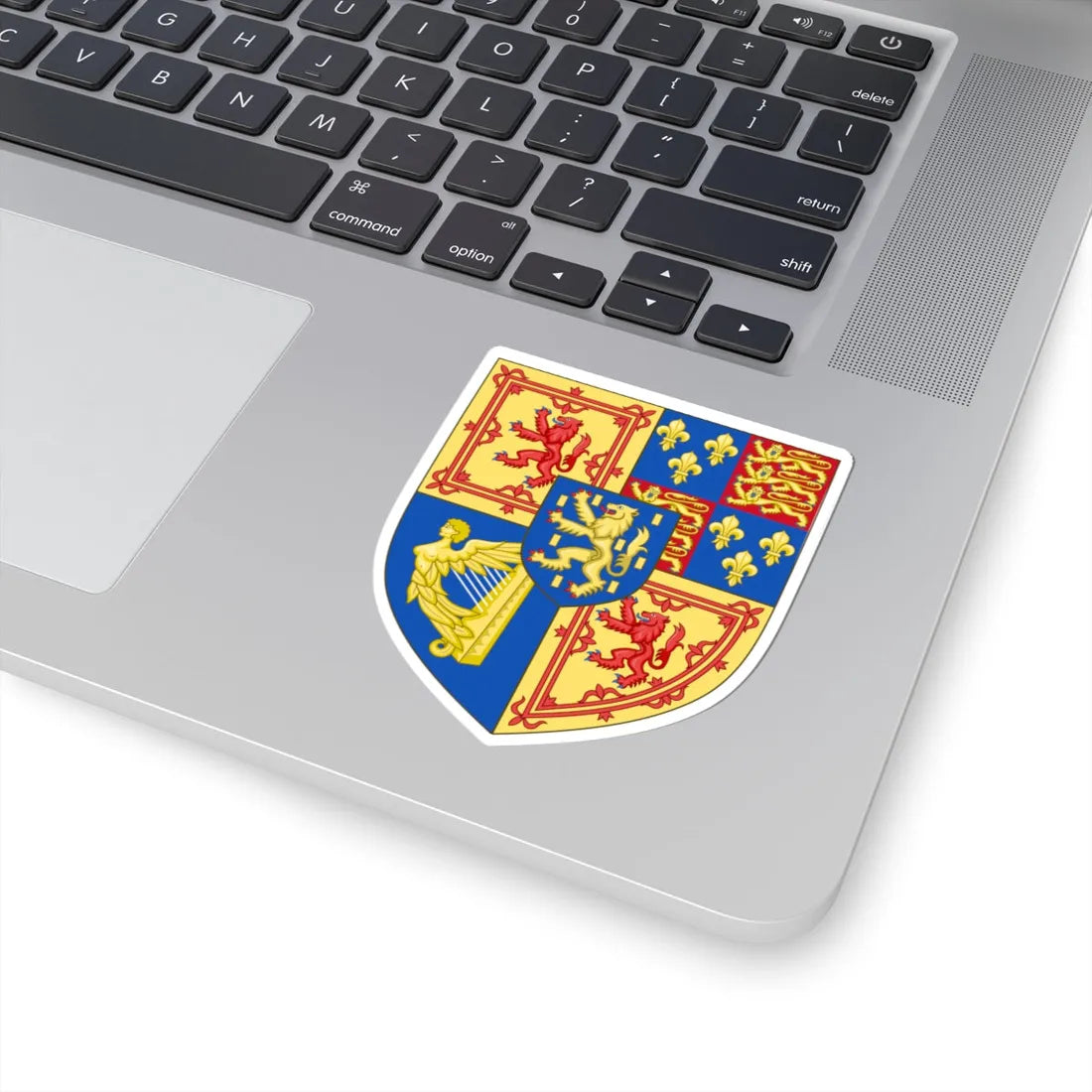 Arms of Scotland 1694-1702 (Scotland) (Coat of Arms) STICKER Vinyl Kiss-Cut Decal - The Sticker Space