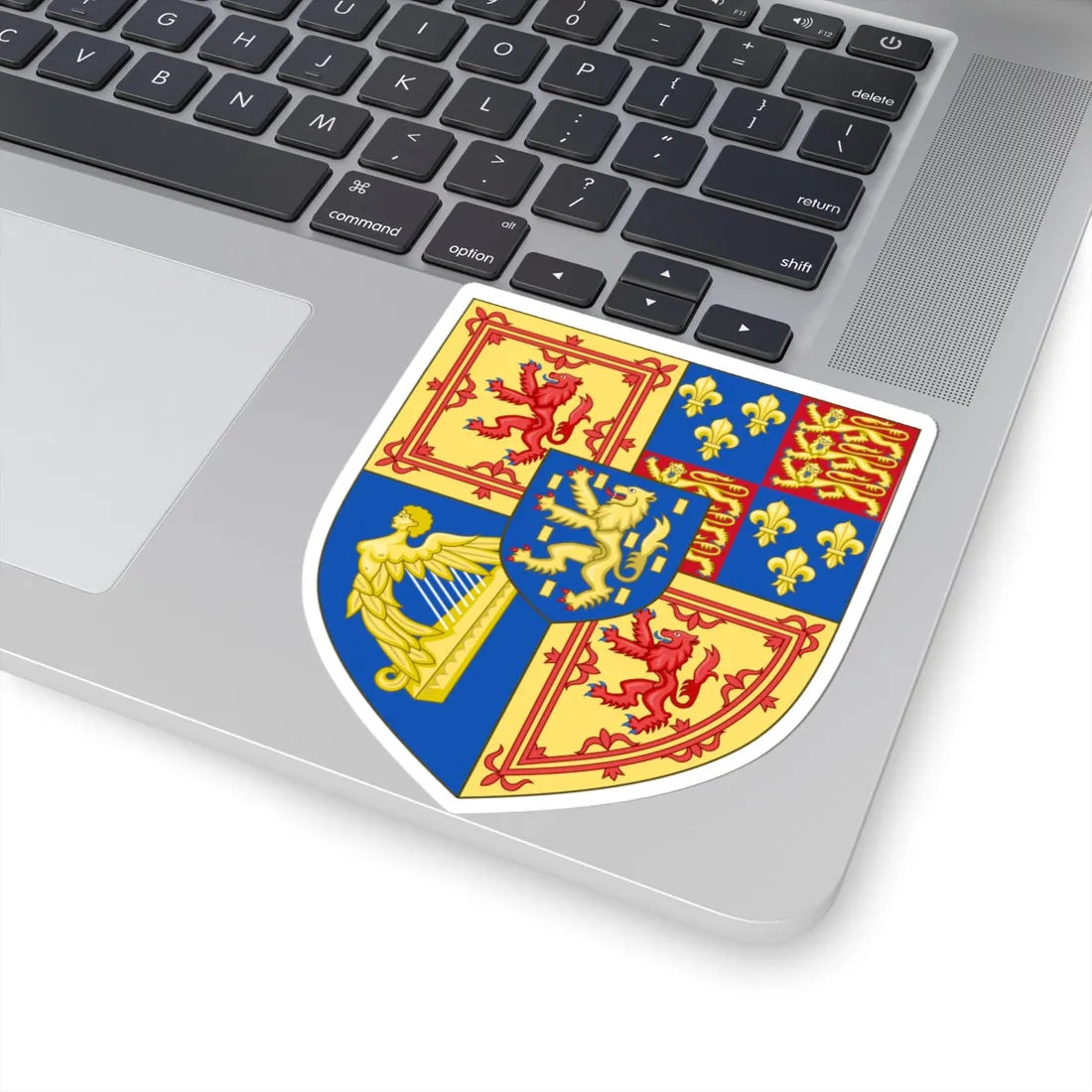 Arms of Scotland 1694-1702 (Scotland) (Coat of Arms) STICKER Vinyl Kiss-Cut Decal - The Sticker Space