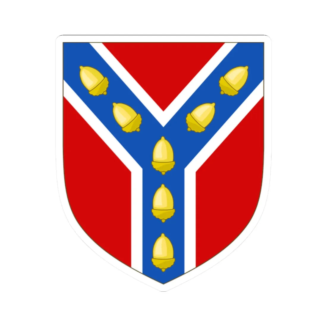 Arms of Sevenoaks Town Council (England) (Coat of Arms) STICKER Vinyl Kiss-Cut Decal 2 Inch White - The Sticker Space