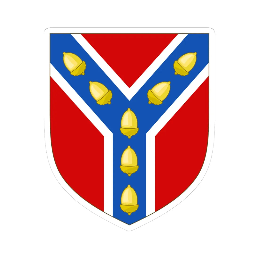 Arms of Sevenoaks Town Council (England) (Coat of Arms) STICKER Vinyl Kiss-Cut Decal 3 Inch White - The Sticker Space