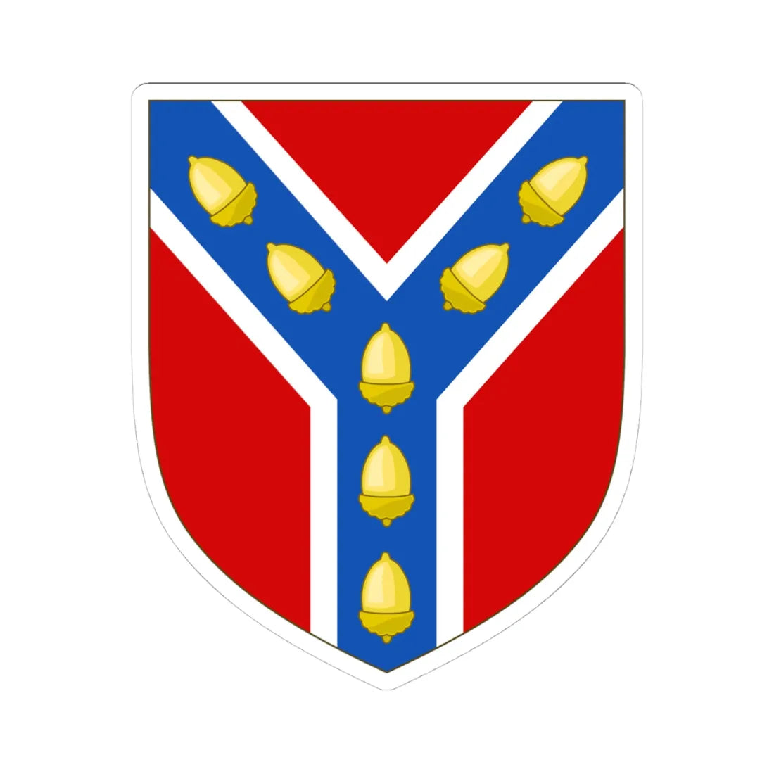 Arms of Sevenoaks Town Council (England) (Coat of Arms) STICKER Vinyl Kiss-Cut Decal 4 Inch White - The Sticker Space