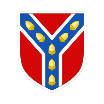 Arms of Sevenoaks Town Council (England) (Coat of Arms) STICKER Vinyl Kiss-Cut Decal 4 Inch White - The Sticker Space